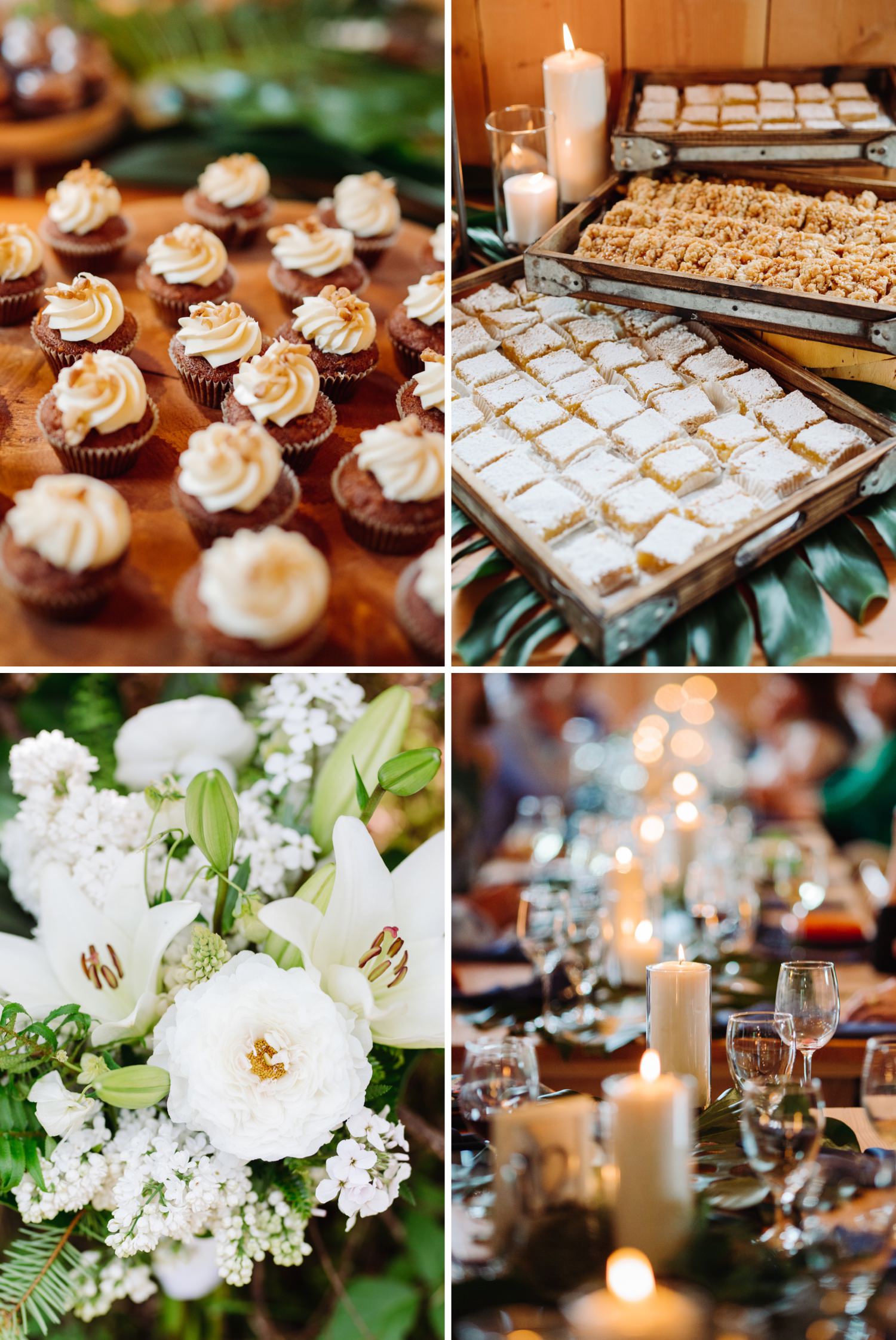 dessert bar and wedding details