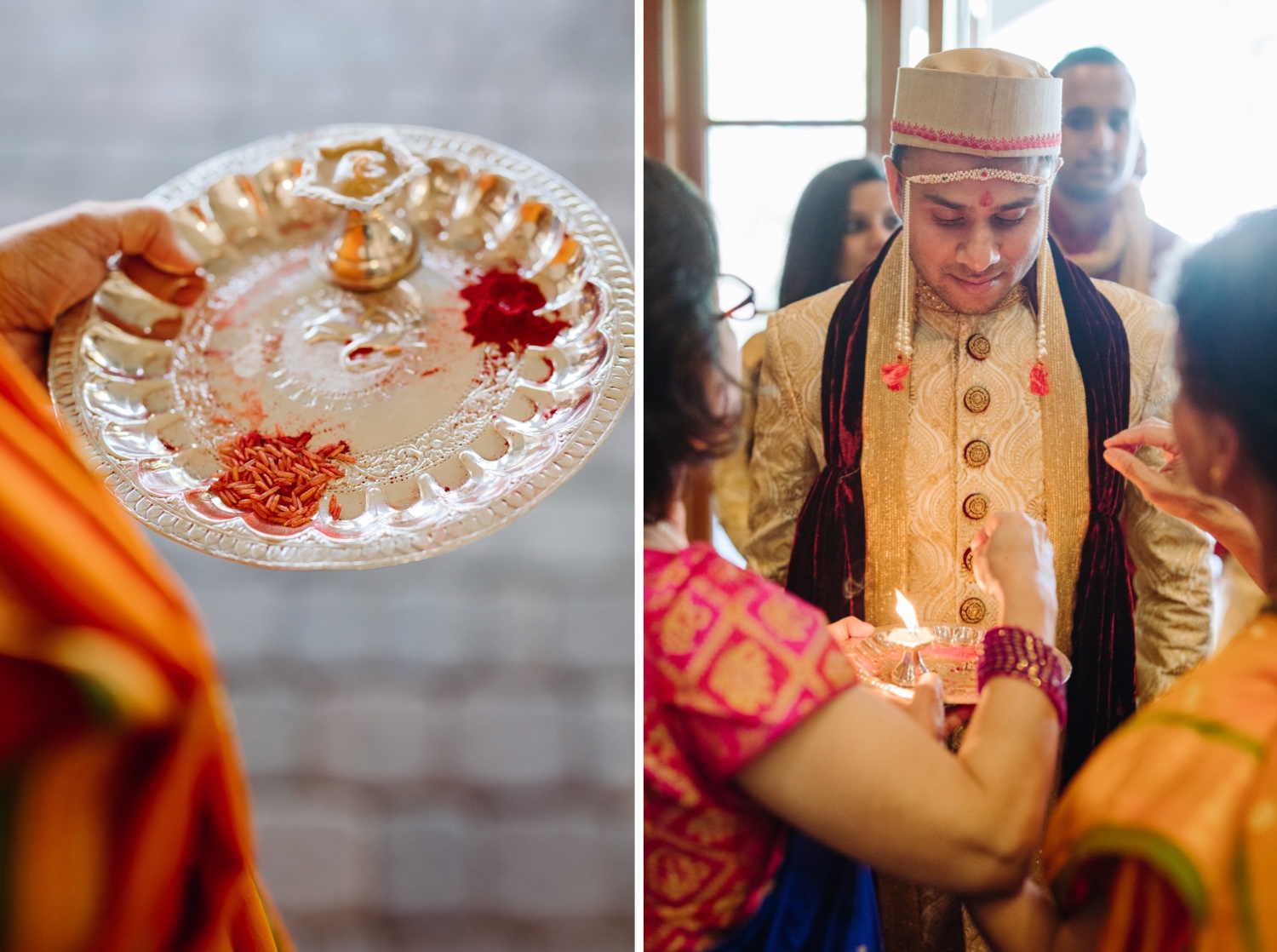 groom at Indian wedding ceremony
