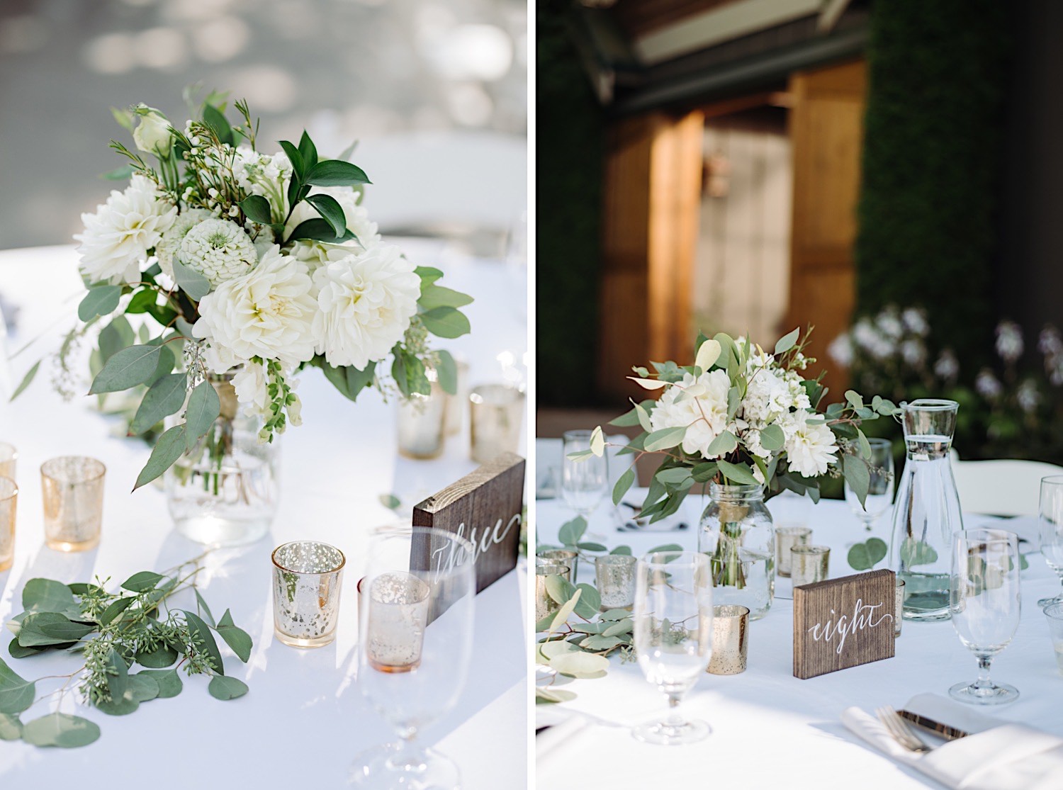 flowers and wedding decor at Pine Creek Farms and Nursery