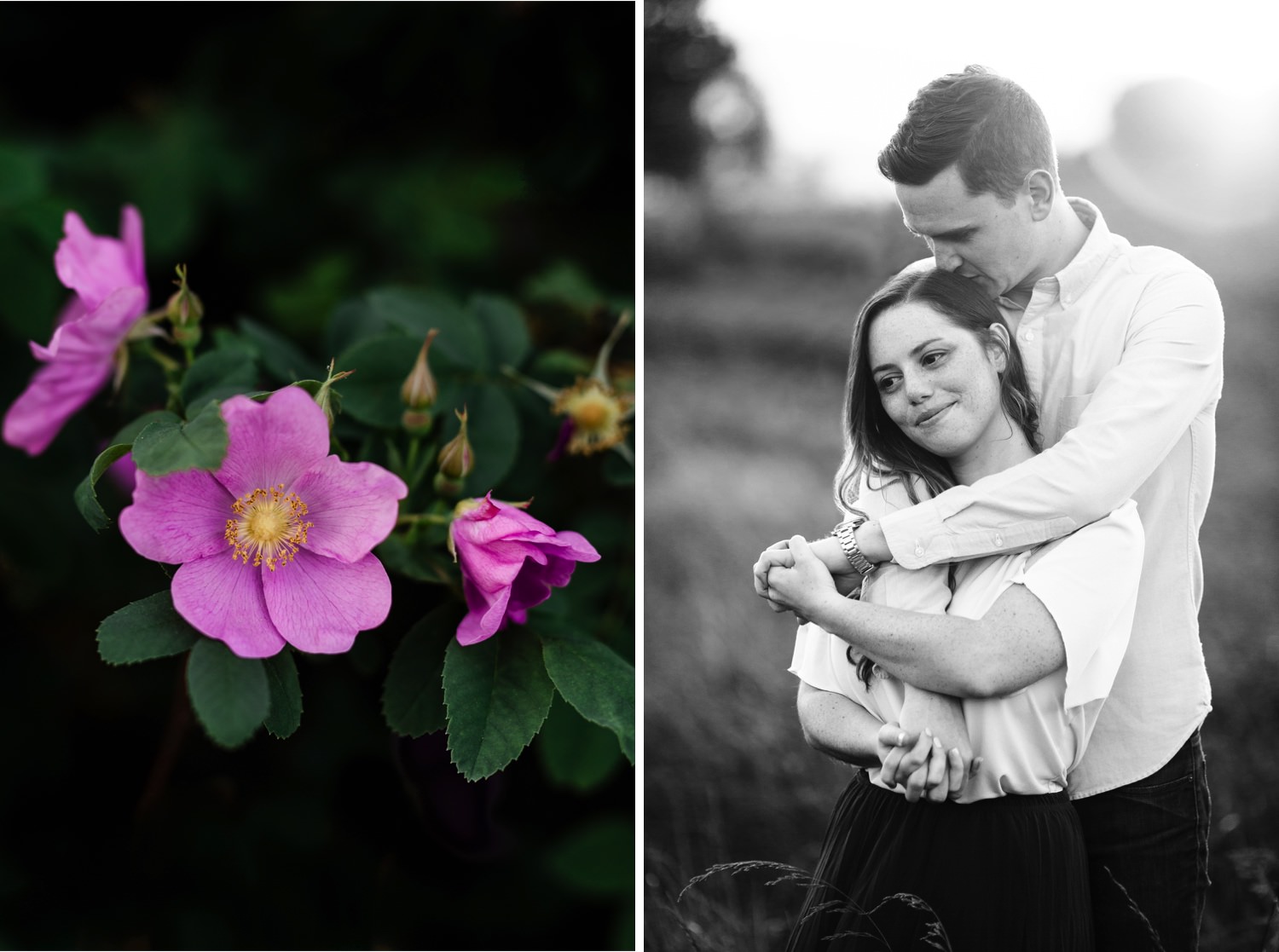 Seattle couple's engagement session at Discovery Park photographed by Cameron Zegers