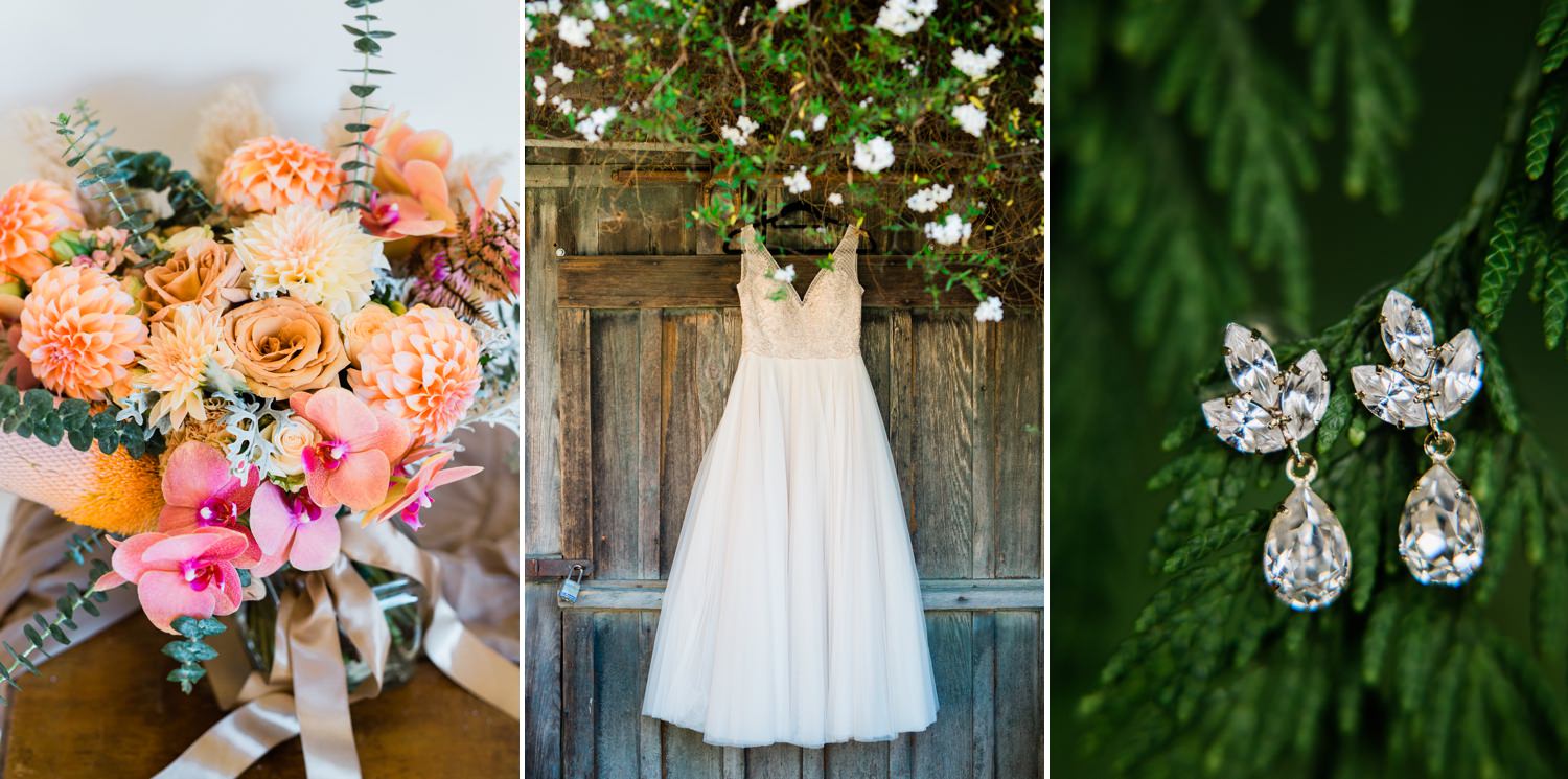 bridal details at a seattle wedding