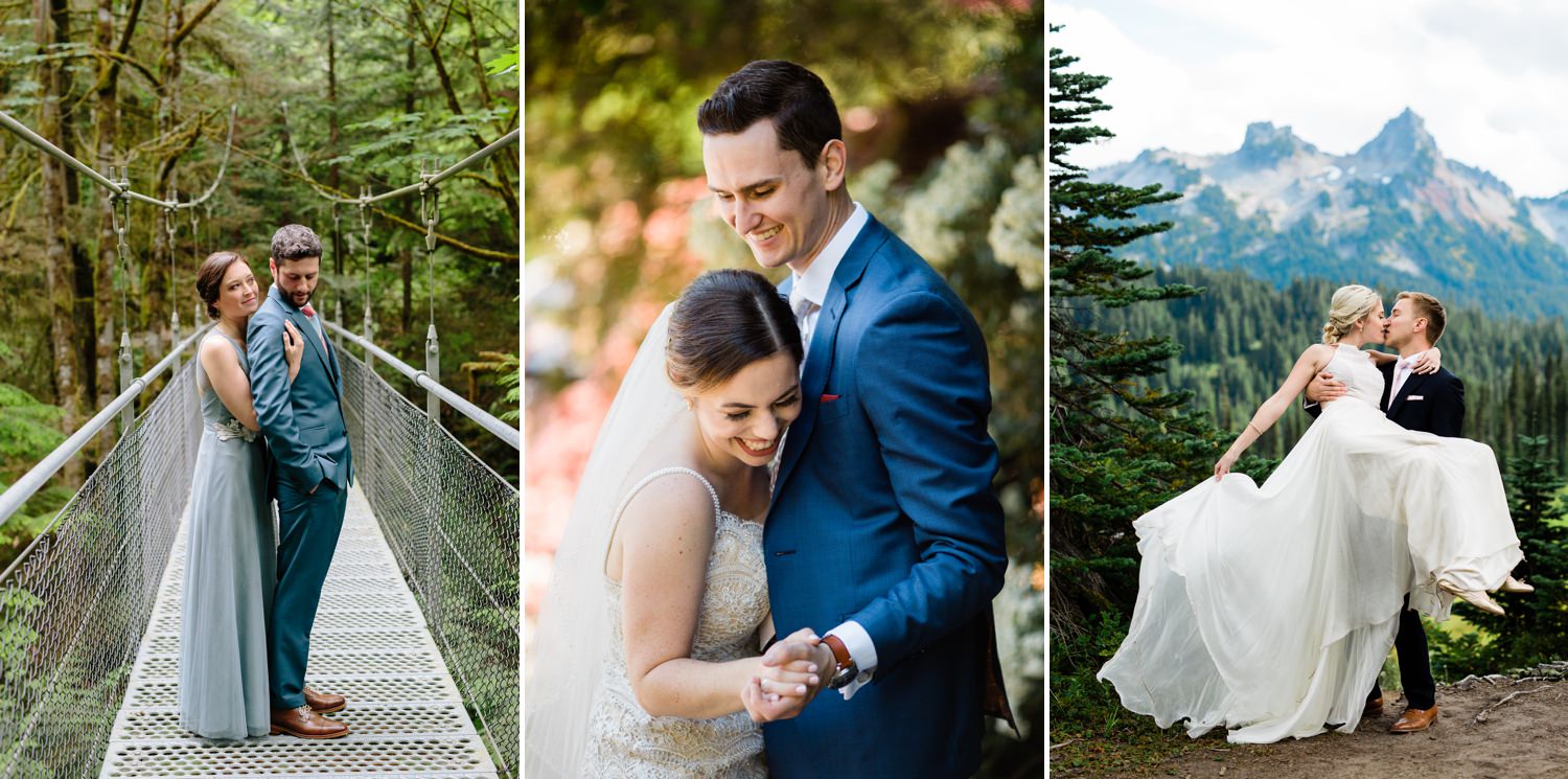adventurous wedding couples in Seattle and Washington State