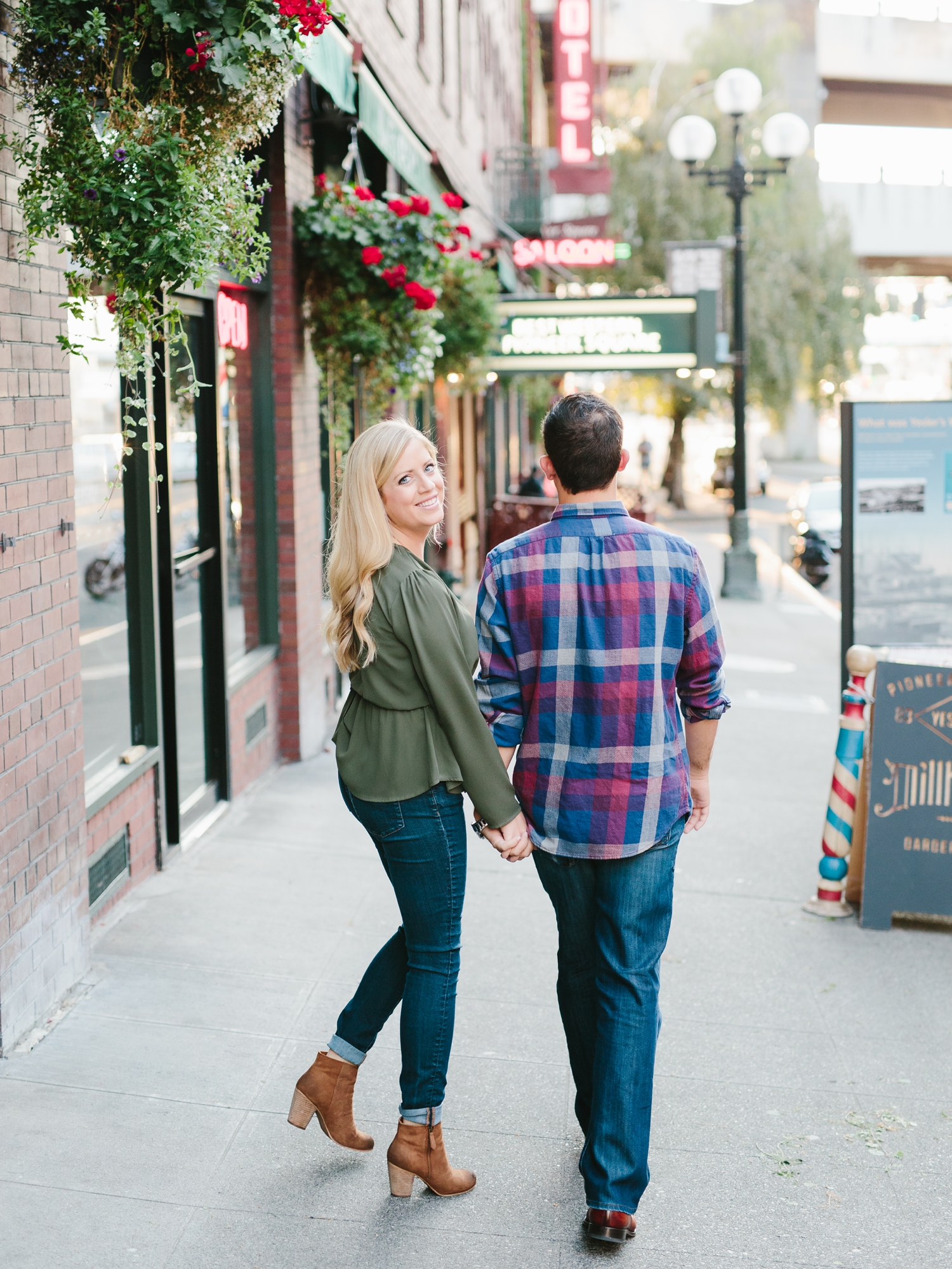 Pioneer Square engagement session in Seattle